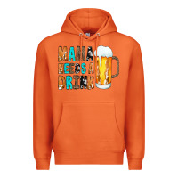 Carrot Mama Needs a Drink Premium Hoodie - CowCowDesign