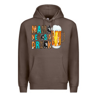 Coffee Mama Needs a Drink Premium Hoodie - CowCowDesign