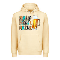 Pina Colada Mama Needs a Drink Premium Hoodie - CowCowDesign