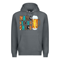 Rock Mama Needs a Drink Premium Hoodie - CowCowDesign