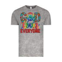 Cloud Rock Lgbtq God Loves Everyone With Unicorn Vintage Tee - BundleAndBundleShop