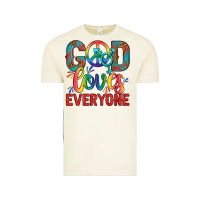 Vintage Arctic Lgbtq God Loves Everyone With Unicorn Vintage Tee - BundleAndBundleShop