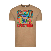 Vintage Coffee Lgbtq God Loves Everyone With Unicorn Vintage Tee - BundleAndBundleShop