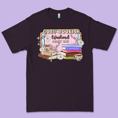 Cozy Bookish Weekend Ticket Premium Tee Designed By Maliassmallbusiness