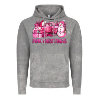 Cloud Rock Pink Christmas Truck Vintage Hoodie - BundleAndBundleShop