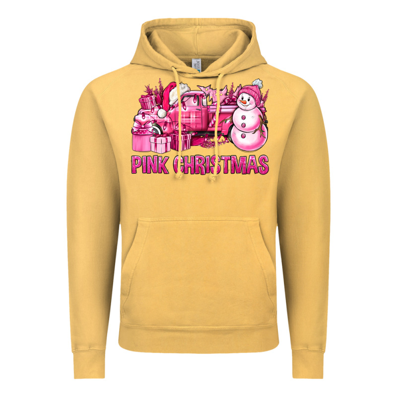 Pink Christmas Truck Vintage Hoodie by BundleAndBundleShop | Teevron