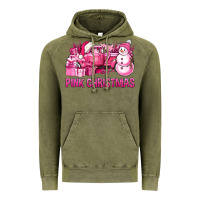 Vintage Olive Pink Christmas Truck Vintage Hoodie - BundleAndBundleShop