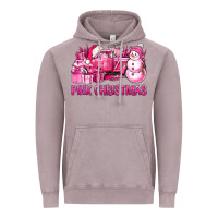 Vintage Zinc Pink Christmas Truck Vintage Hoodie - BundleAndBundleShop