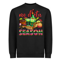 Black No Dieta Season Heavyweight Sweatshirt - texasbilliewilder