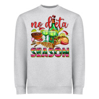 Heather Grey No Dieta Season Heavyweight Sweatshirt - texasbilliewilder