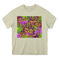 Mossy mardi gras carnival masks and fleur de lis Heavy Core Tee - Jasminsmagicworld