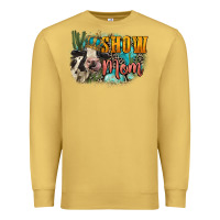 Antique Gold Show mom cow Mother's Day Premium Sweatshirt - FaDigitalArtStudio