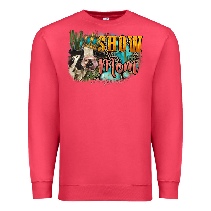 Show Mom Cow Mother's Day Premium Sweatshirt by FaDigitalArtStudio | Teevron