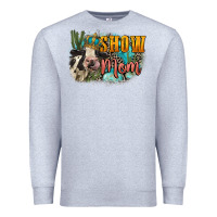 Heather Grey Show mom cow Mother's Day Premium Sweatshirt - FaDigitalArtStudio