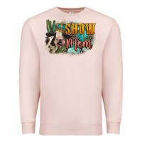 Pale Pink Show mom cow Mother's Day Premium Sweatshirt - FaDigitalArtStudio