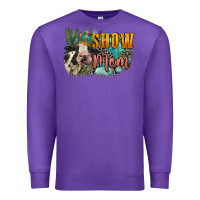 Purple Show mom cow Mother's Day Premium Sweatshirt - FaDigitalArtStudio
