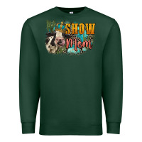 Sports Green Show mom cow Mother's Day Premium Sweatshirt - FaDigitalArtStudio