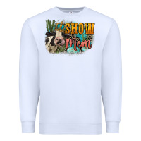 White Show mom cow Mother's Day Premium Sweatshirt - FaDigitalArtStudio