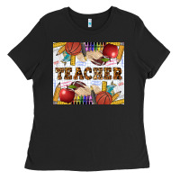 Black Western Teacher Ladies Tee - LillyAllenDesigns