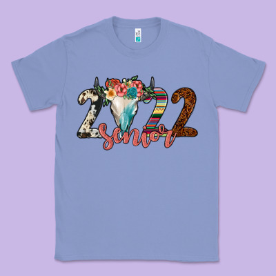 2022 Senior Bull Skull Classic Tee Designed By Jahusdesignshop