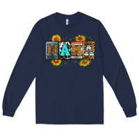 Navy license letters western mama Long Sleeve Tee - RanaPortraitStore