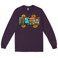 Plum license letters western mama Long Sleeve Tee - RanaPortraitStore