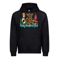 Black merry christmas y'all christmas trees Urban Hoodie - CowhideDigitalArt