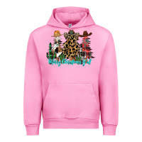 Fuchsia Pink merry christmas y'all christmas trees Urban Hoodie - CowhideDigitalArt