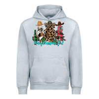 Heather Grey merry christmas y'all christmas trees Urban Hoodie - CowhideDigitalArt
