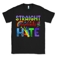 Black Straight Againts Hate Classic Tee - BundleAndBundleShop