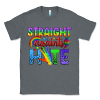 Charcoal Heather Straight Againts Hate Classic Tee - BundleAndBundleShop