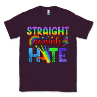 Plum Straight Againts Hate Classic Tee - BundleAndBundleShop