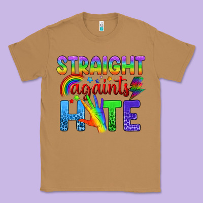 Straight Againts Hate Classic Tee Designed By Bundleandbundleshop