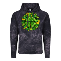 Cloud Black St. Patricks Sunflower With Clover Vintage Hoodie - BundleAndBundleShop
