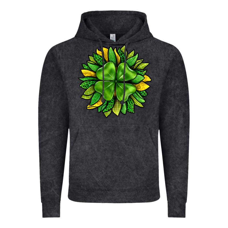 St. Patricks Sunflower With Clover Vintage Hoodie by BundleAndBundleShop | Teevron
