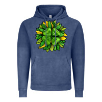 Vintage Denim St. Patricks Sunflower With Clover Vintage Hoodie - BundleAndBundleShop