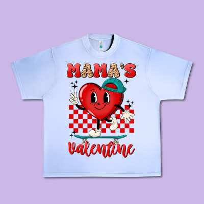 Skater Heart Valentines Day Art Urban Heavy Tee Designed By Lillyallendesigns