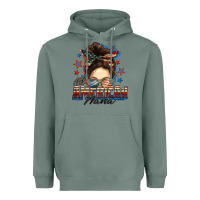 Sage All American nana messy bun Heavyweight Hoodie - FaDigitalArtStudio