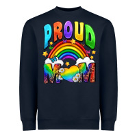 Navy Proud Mom Heavyweight Sweatshirt - NancyCooperArtShop