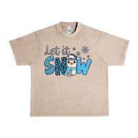 French Oak let it snow snowman coffee Urban Heavy Tee - JahusDesignShop