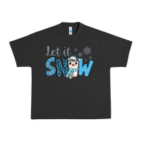 Pigment Black let it snow snowman coffee Urban Heavy Tee - JahusDesignShop