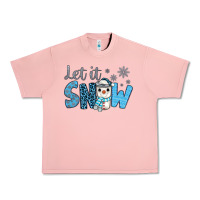 Salmon let it snow snowman coffee Urban Heavy Tee - JahusDesignShop