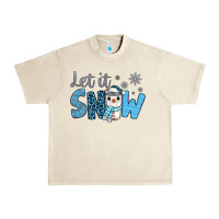 Sandshell let it snow snowman coffee Urban Heavy Tee - JahusDesignShop