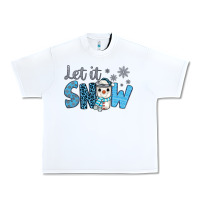 White let it snow snowman coffee Urban Heavy Tee - JahusDesignShop