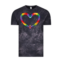 Cloud Black Lgbtq Heart Balloon Vintage Tee - BundleAndBundleShop