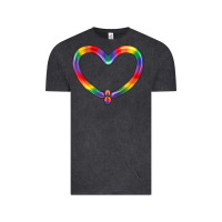 Vintage Black Lgbtq Heart Balloon Vintage Tee - BundleAndBundleShop