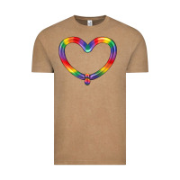 Vintage Coffee Lgbtq Heart Balloon Vintage Tee - BundleAndBundleShop