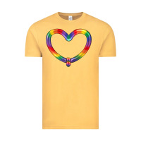 Vintage Mustard Lgbtq Heart Balloon Vintage Tee - BundleAndBundleShop