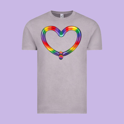 Lgbtq Heart Balloon Vintage Tee Designed By Bundleandbundleshop