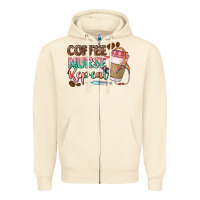 Sandshell coffee nurse repeat Zipper Hoodie - CowGirlArtShop